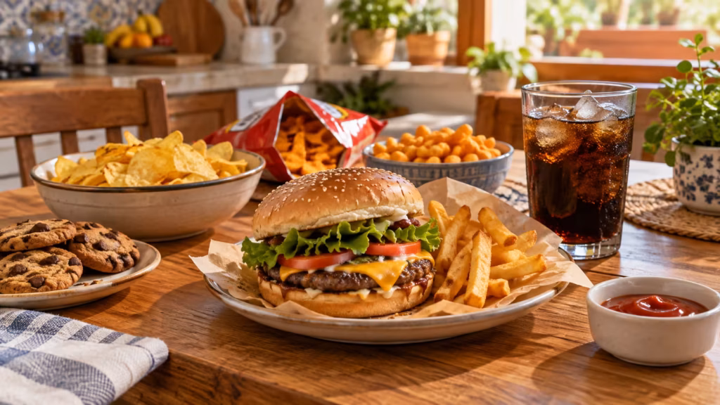 Comida chatarra y comida rápida