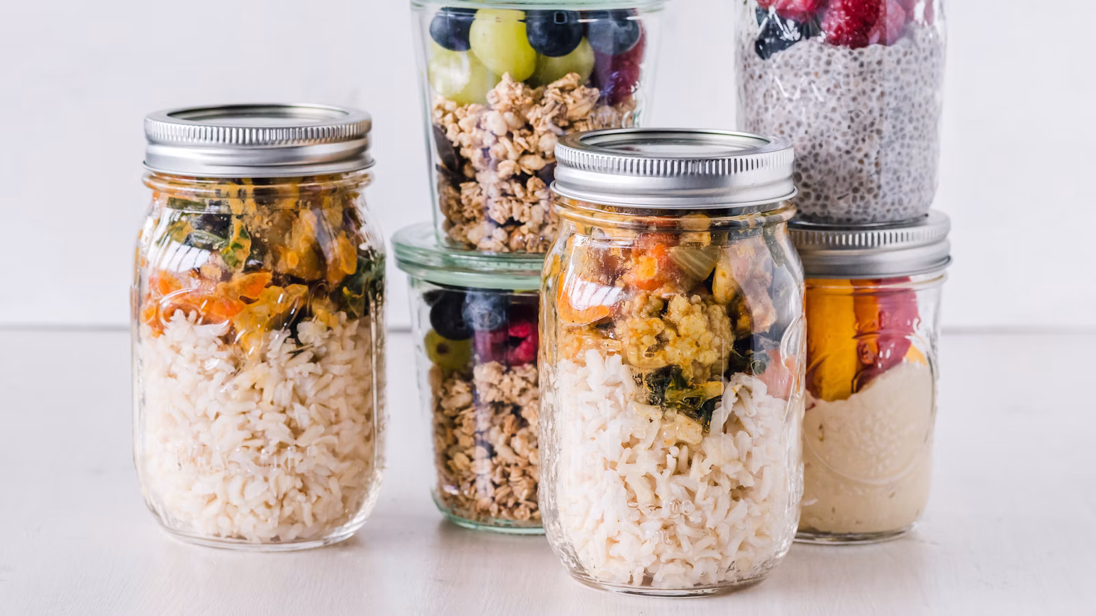 Desayunos y comidas preparados para la semana