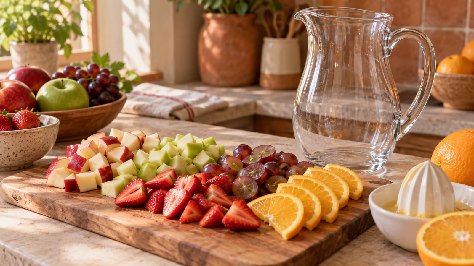 Frutas frescas para clericot