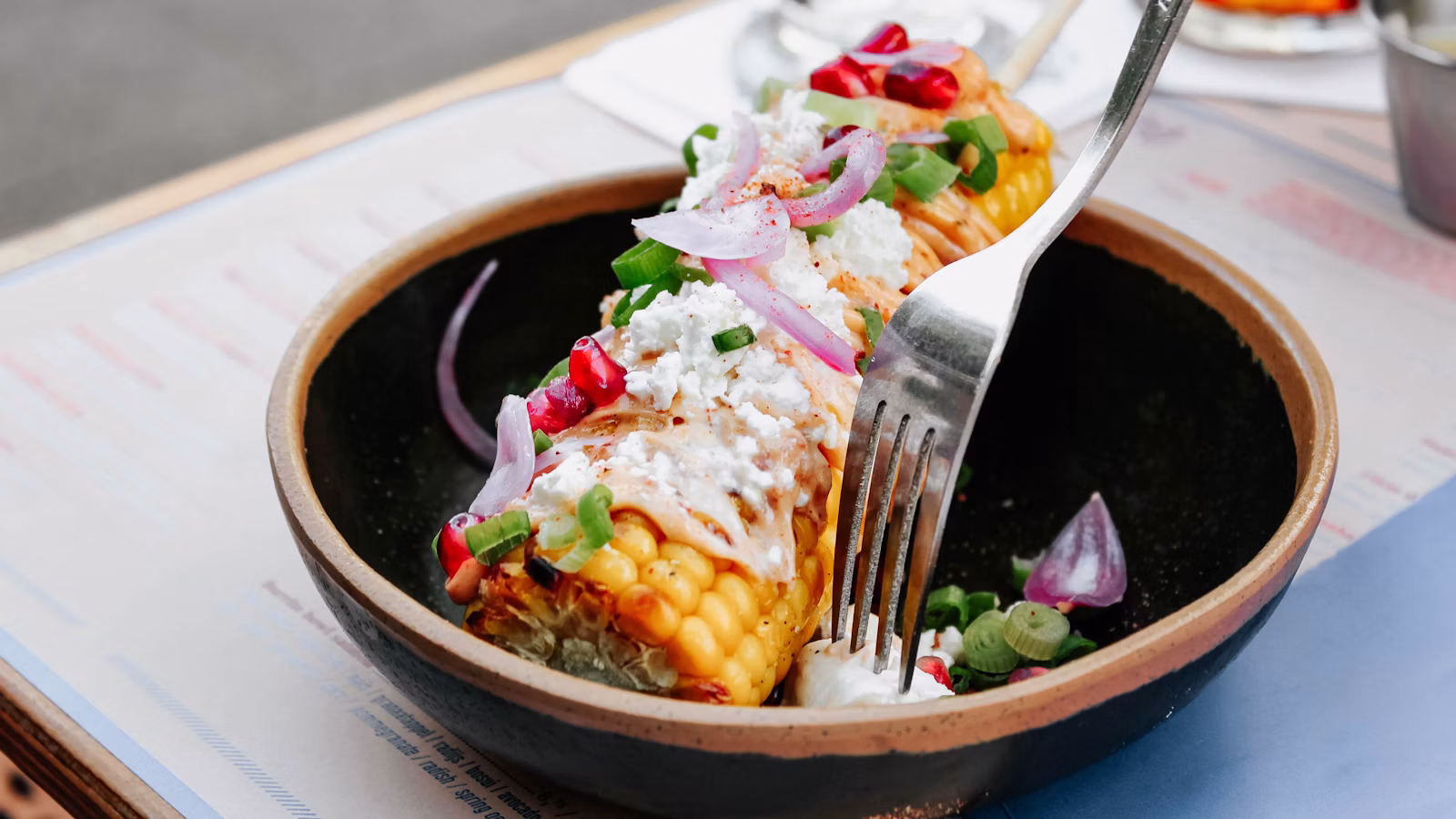 Maíz cocido para preparar esquites