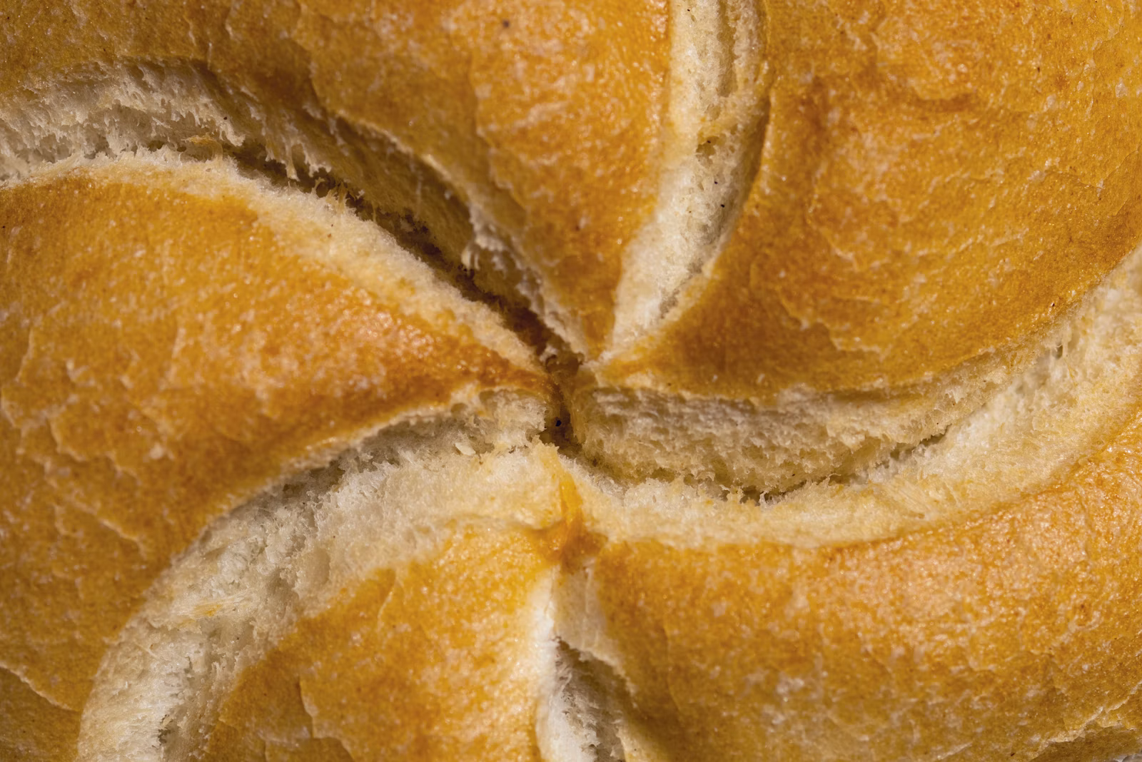Rebanadas de pan brioche con miga suave