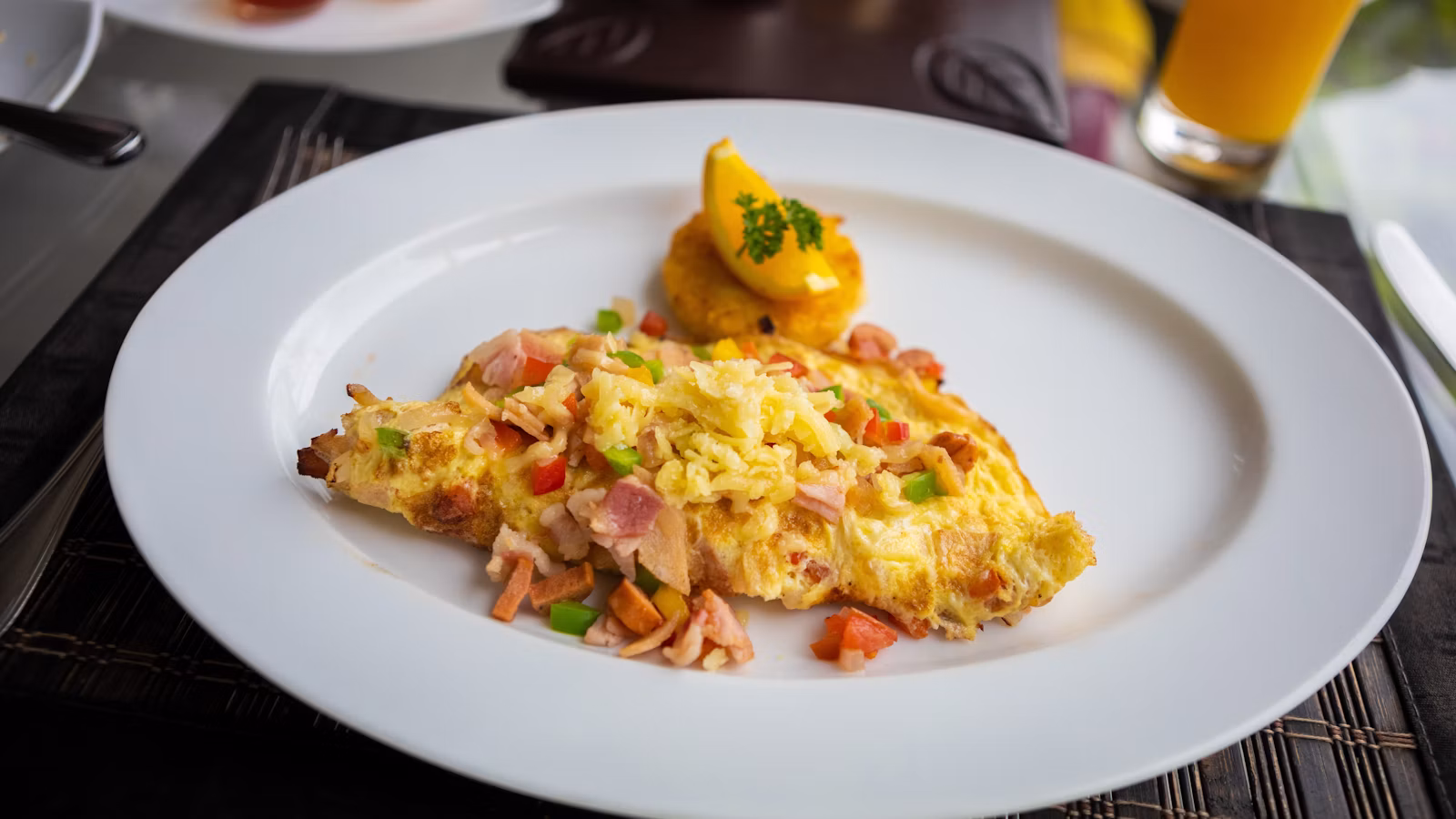 Omelette casero listo para doblar