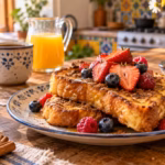 Pan frances con frutos rojos