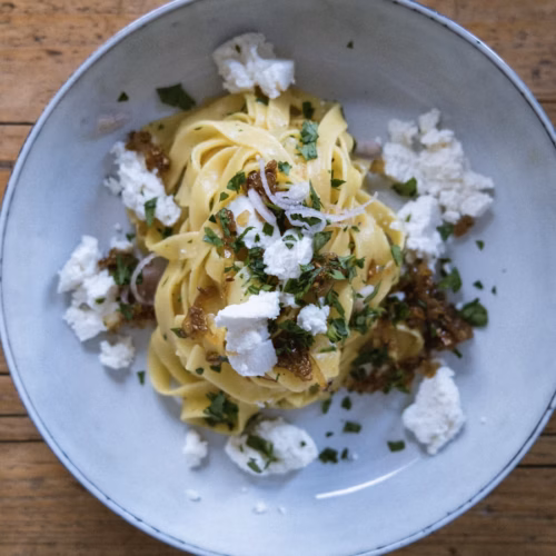 Pasta al Limón con Burrata